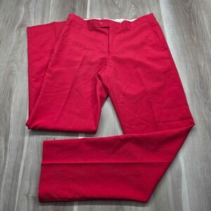 OppoSuits Red Dress Pants Mens US 40 Slim Fit Flat Front Suit Trousers Holiday
